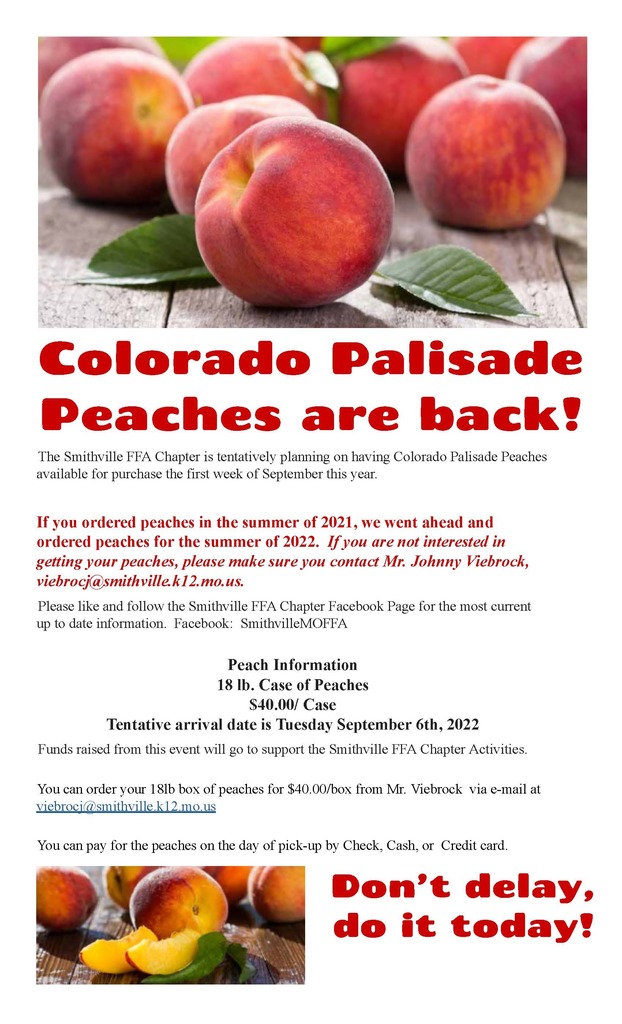 Peach Fundraiser Flyer