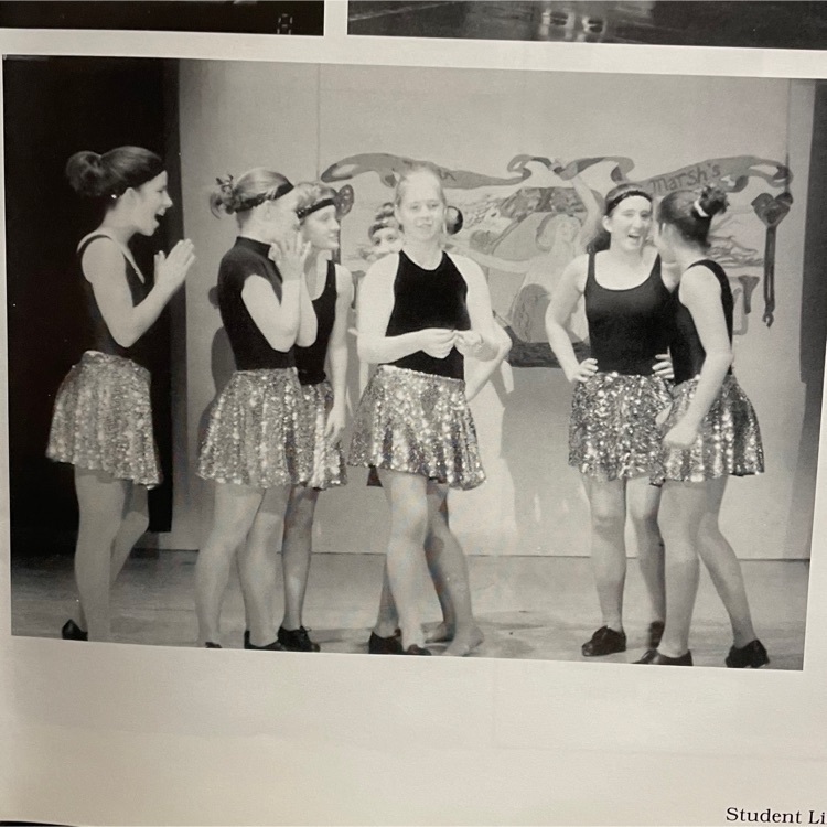 dancers on stage in fall musical 1999