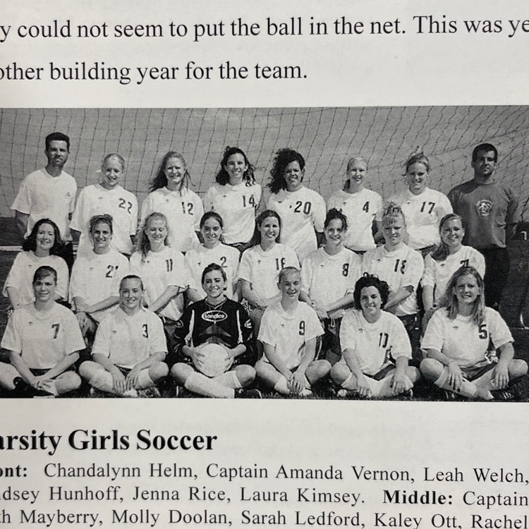 Smithville girls varsity soccer team 2004