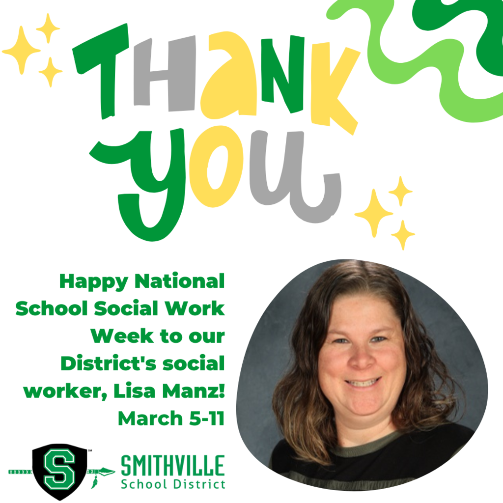 Happy National School Social Work Week to our District's social worker, Lisa Manz!