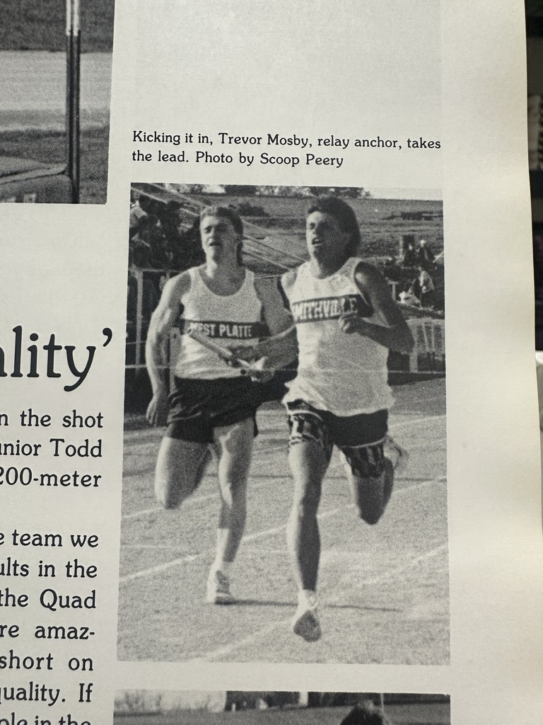 1988 Trevor Mosby runs track
